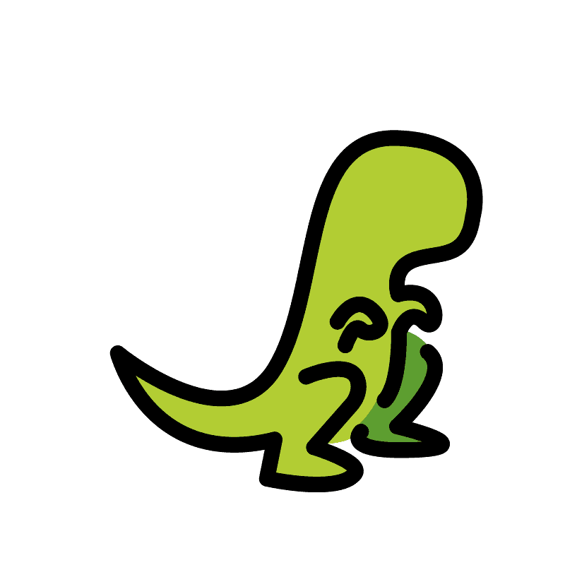 絵文字ティラノサウルスのイラスト透明