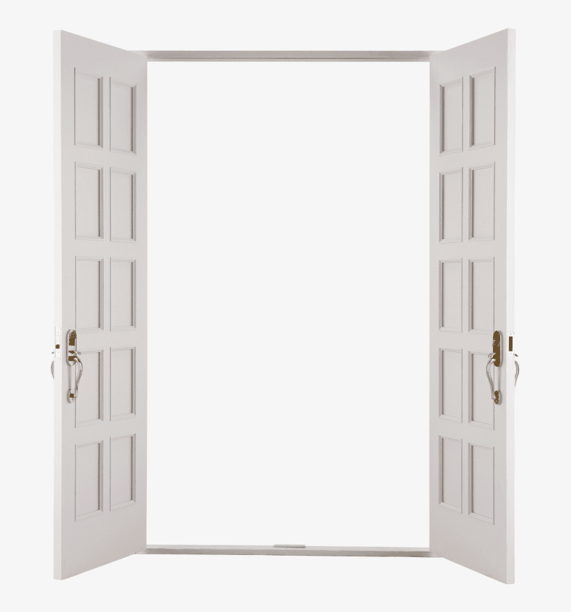 開いたドアのイラスト 10