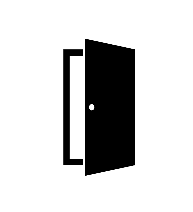 開いたドアのイラストpng無料 イラスト