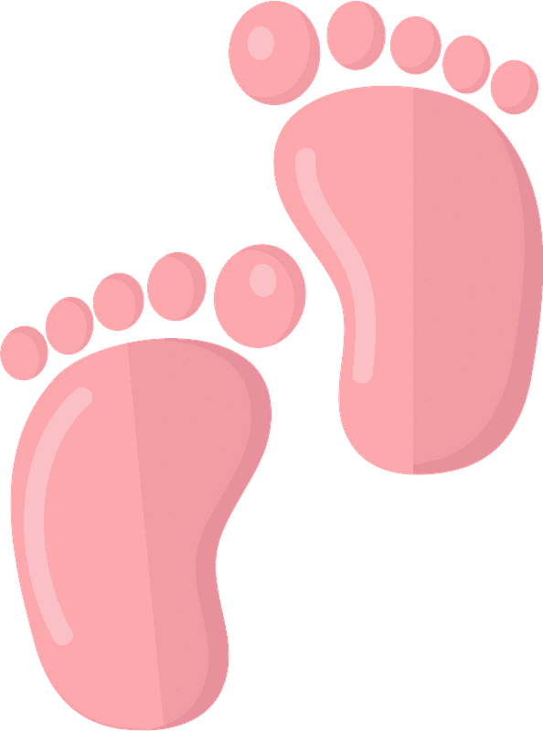 赤ちゃんの足のイラスト透明1 イラスト