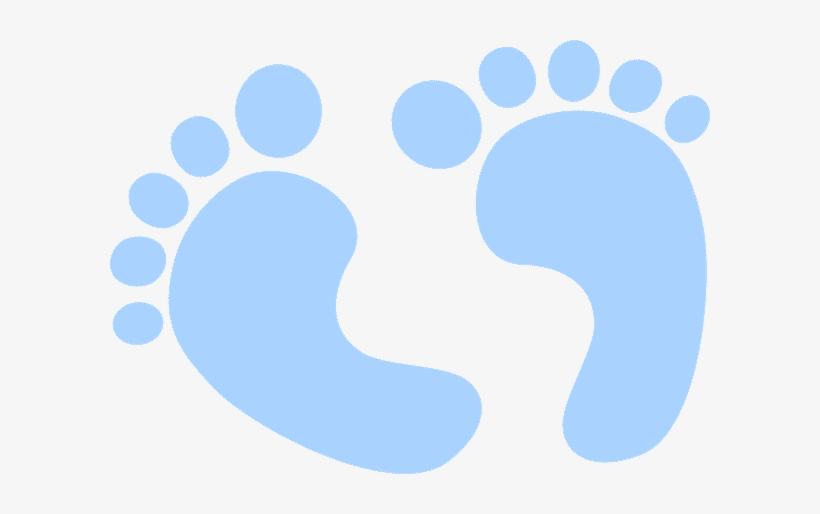 青い赤ちゃんの足 イラスト画像 イラスト