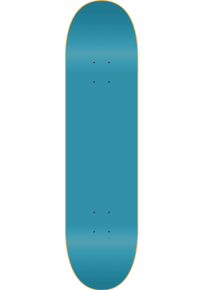 青いスケートボードのイラスト イラスト