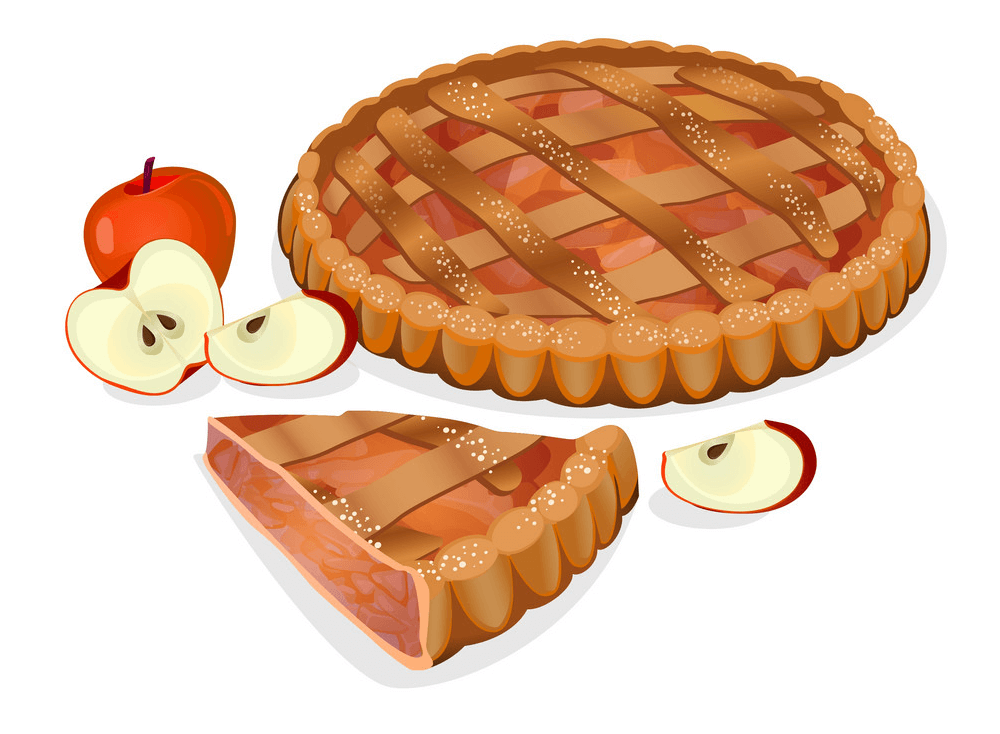 アップルパイのイラストpng