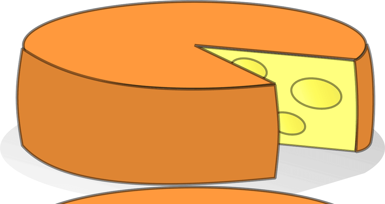 チーズイラスト 背景透明1 イラスト