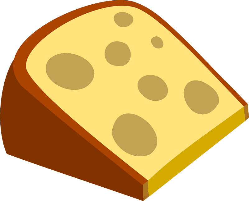 チーズイラスト 背景透明3 イラスト