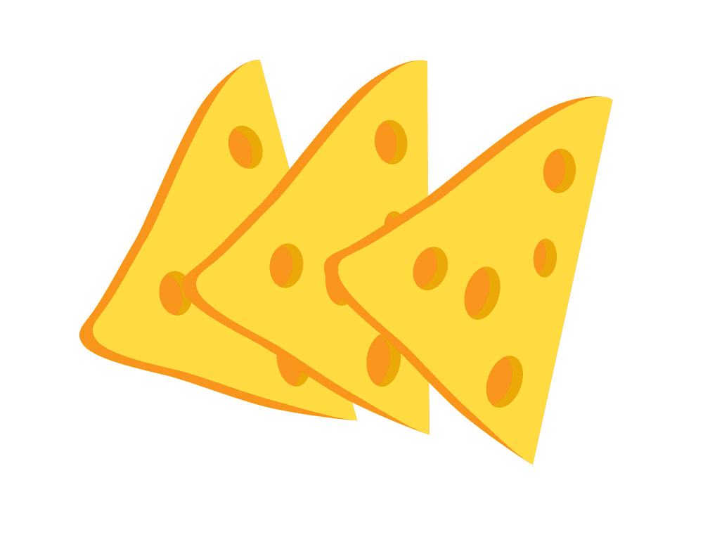 チーズスライスの図 イラスト