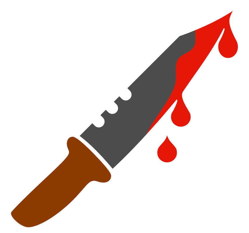 血のナイフのイラスト