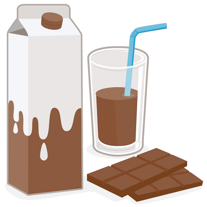 チョコレート ミルク イラスト イラスト