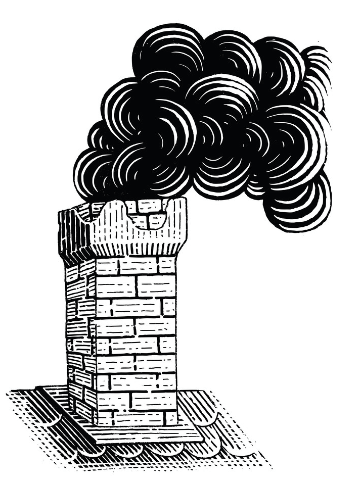 煙突の煙のイラスト png イメージ
