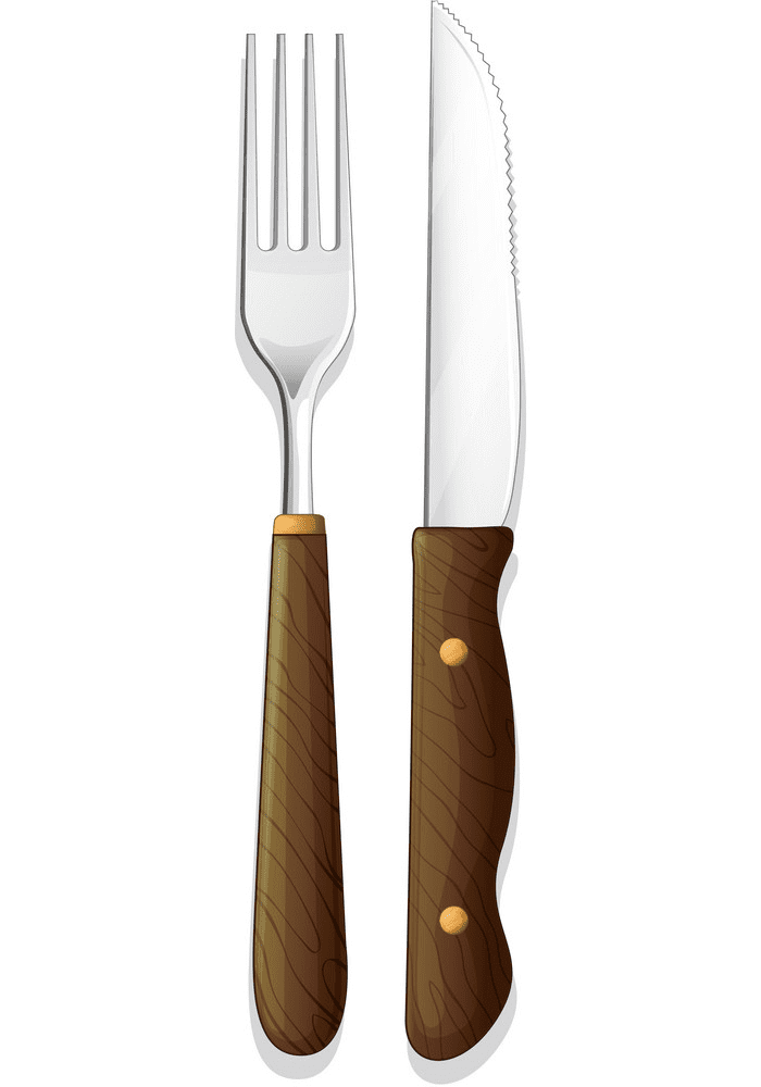 フォークとナイフのイラスト