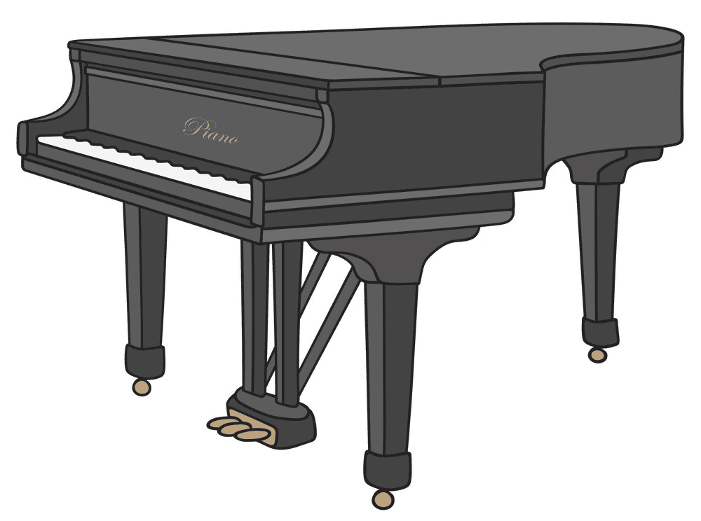 グランドピアノのイラスト2 イラスト