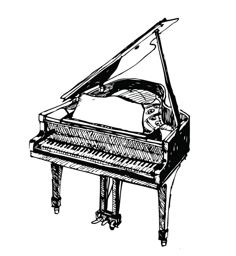 グランドピアノのイラスト 無料画像 イラスト