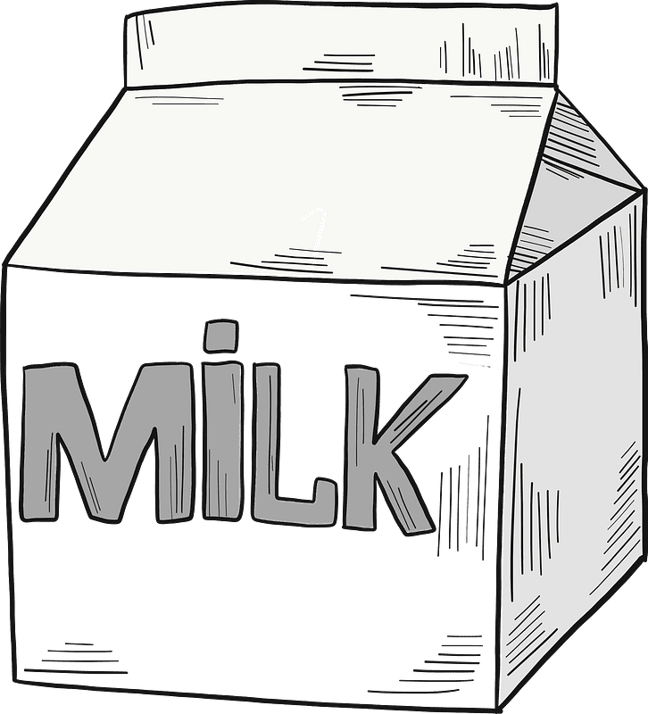牛乳イラスト 背景透明5
