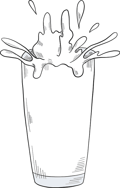 牛乳イラスト 背景透明6 イラスト