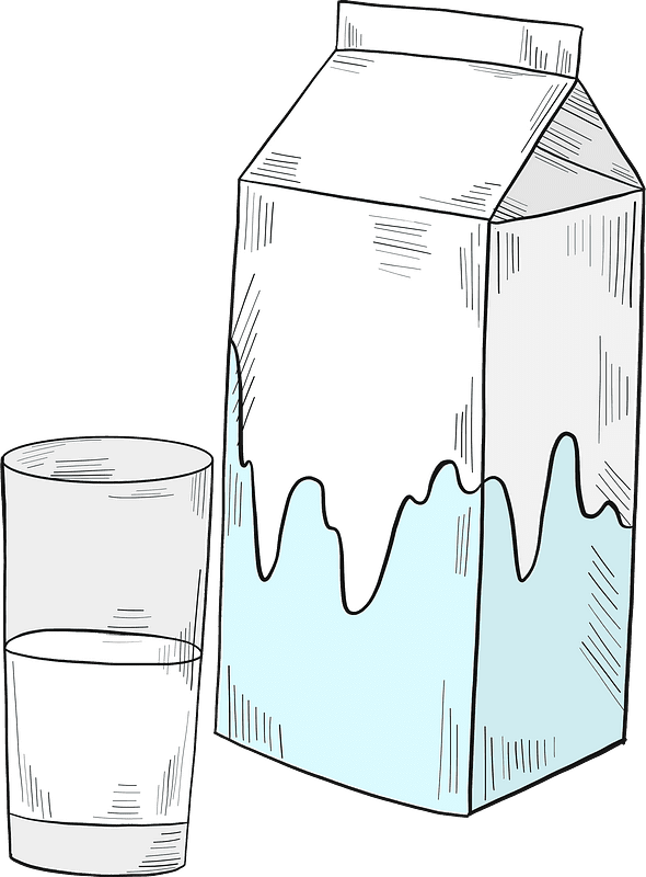 牛乳イラスト 背景透明8 イラスト