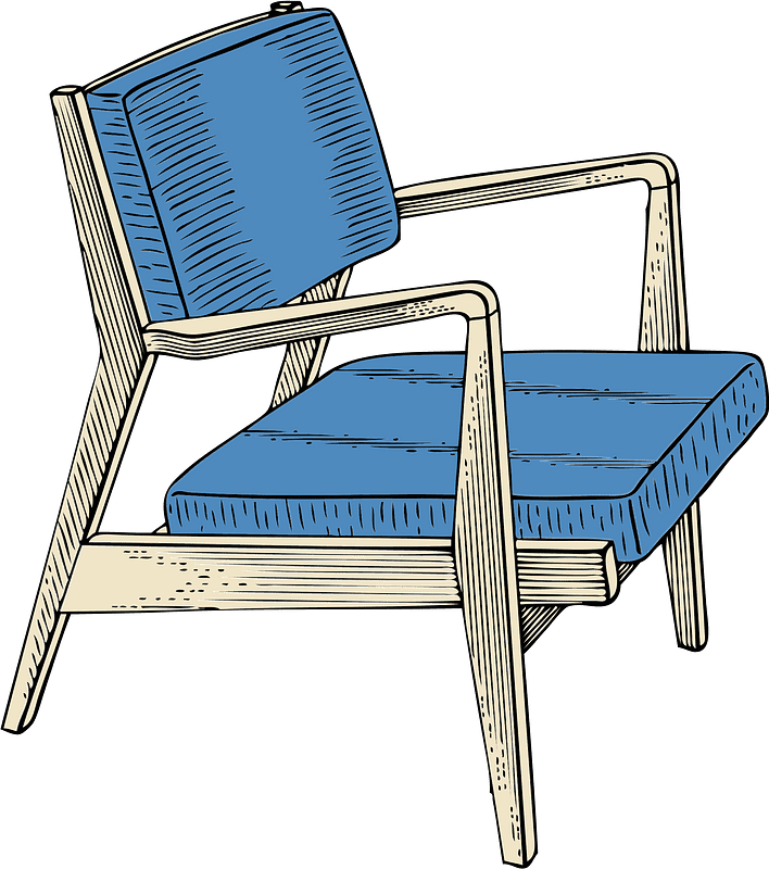 椅子のイラスト 背景透明4