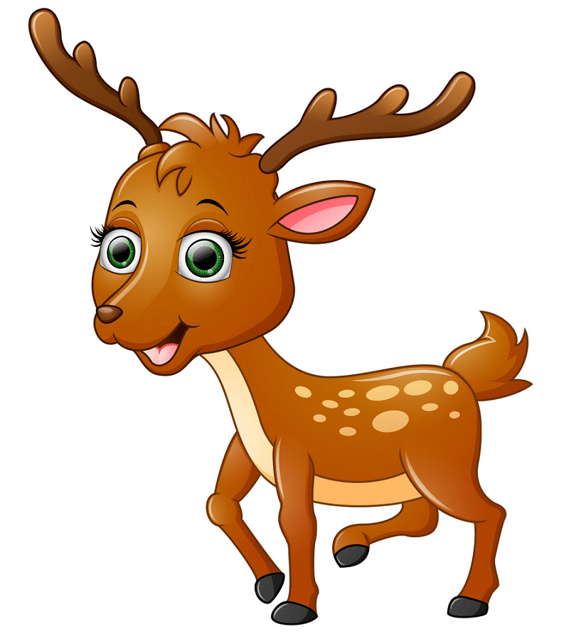 かわいい鹿のイラスト画像 イラスト