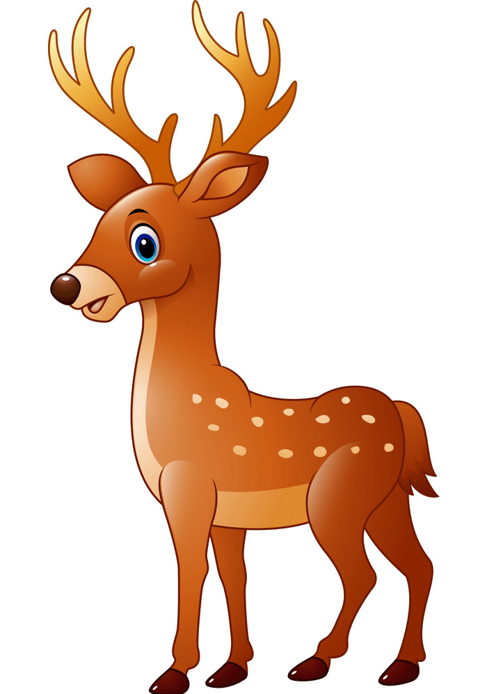 かわいい鹿のイラスト イラスト