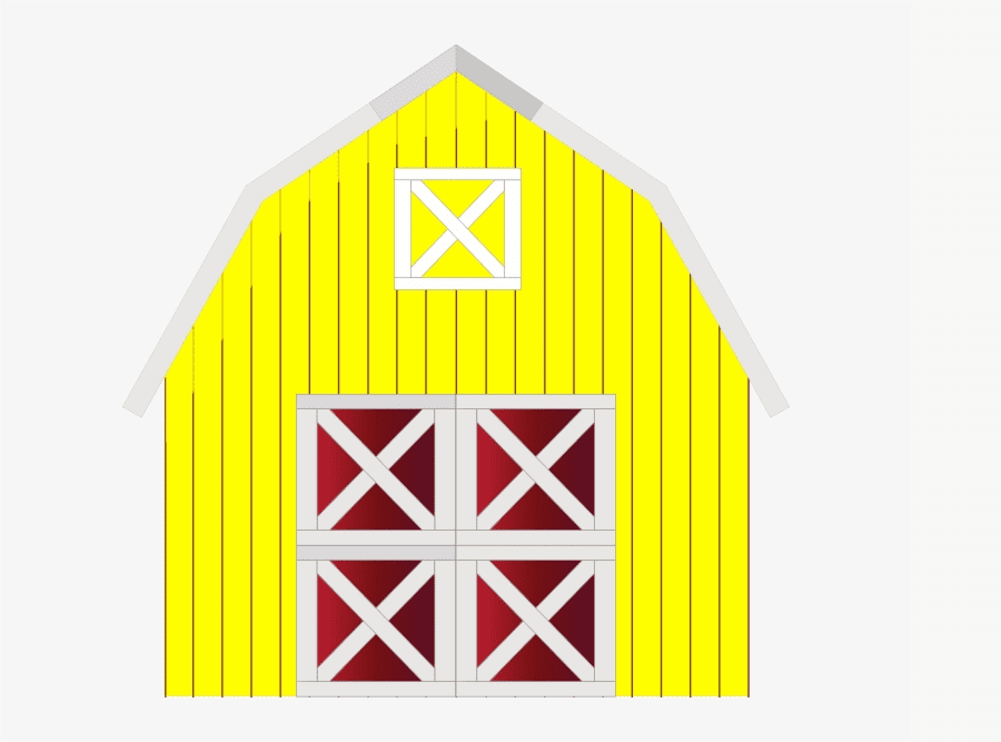 黄色い納屋のイラスト