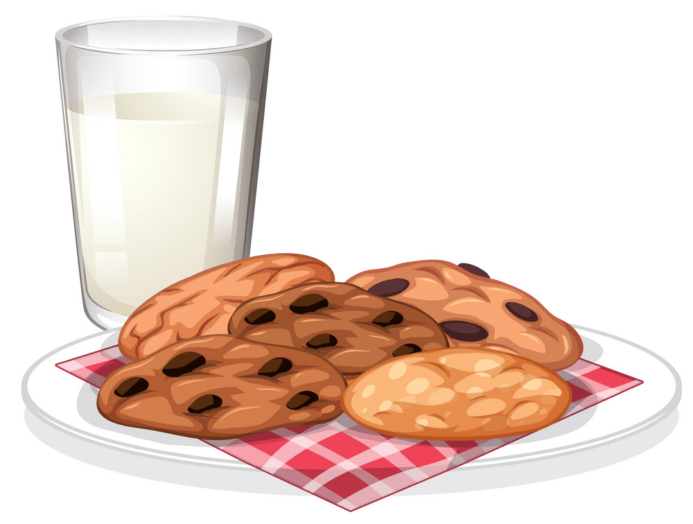 クッキーと牛乳 イラスト 無料 イラスト