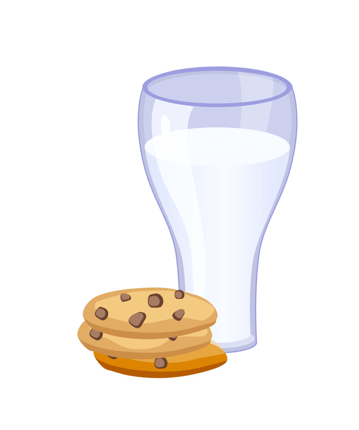 クッキーと牛乳のイラスト png 画像 イラスト
