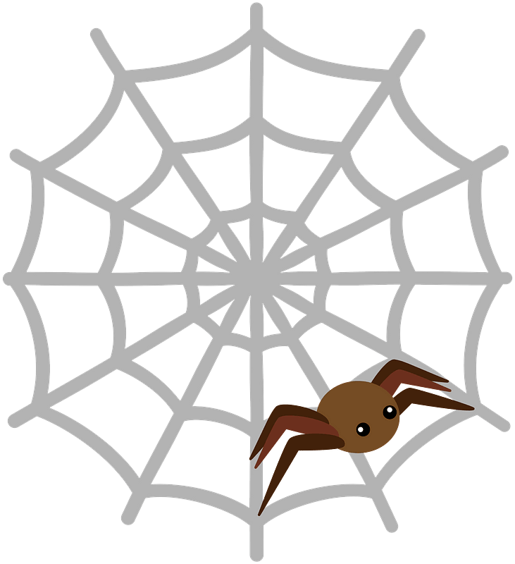 蜘蛛の巣 イラスト 透過画像