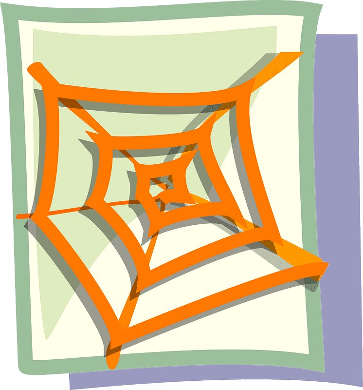 蜘蛛の巣 イラスト 透明14