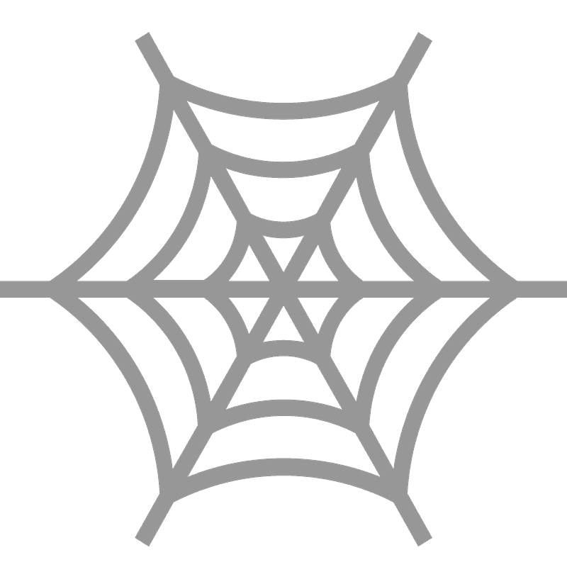 蜘蛛の巣 イラスト透明4