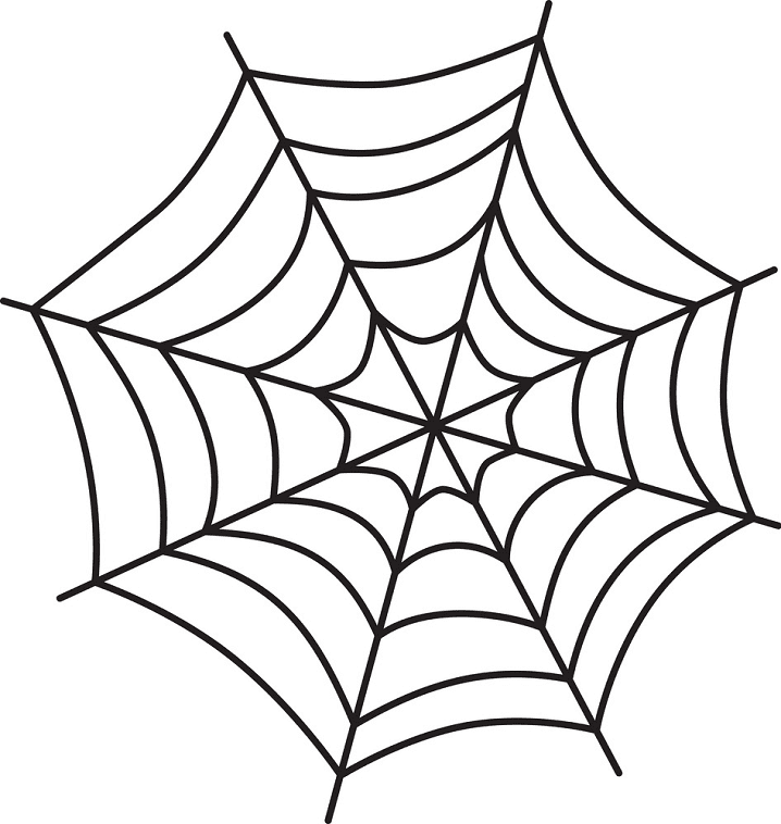 蜘蛛の巣のイラスト 4