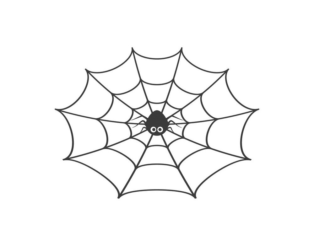 蜘蛛の巣のイラスト png 1