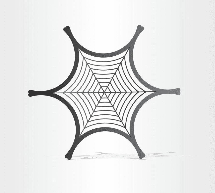 蜘蛛の巣のイラスト png 6