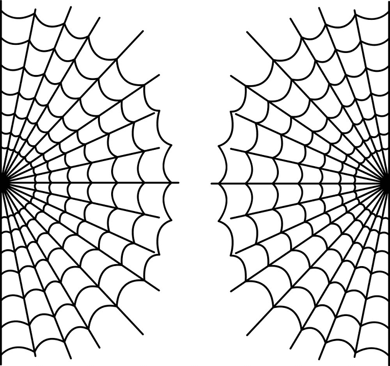 蜘蛛の巣のイラスト png 8