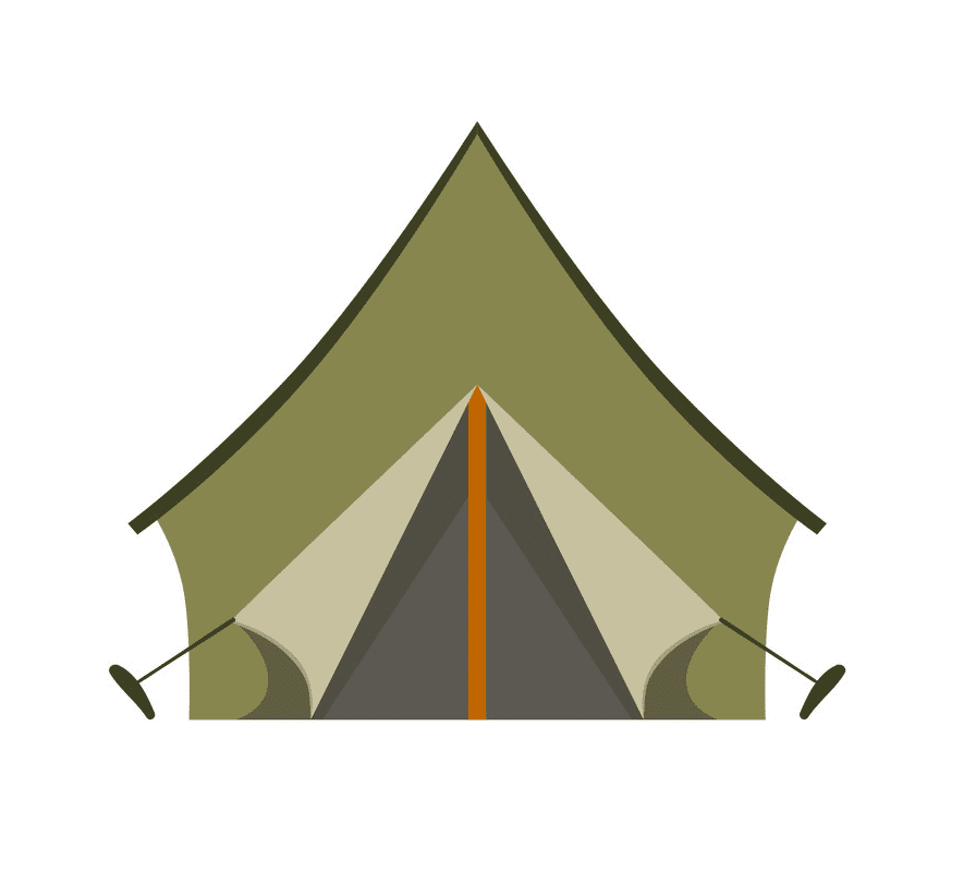 キャンプ テント イラスト画像