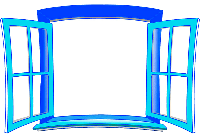 窓イラスト 背景透明7
