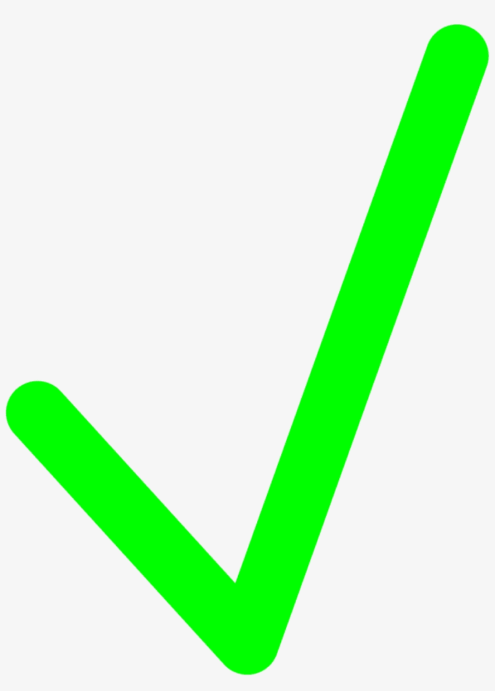 緑色のチェック マークの図 7