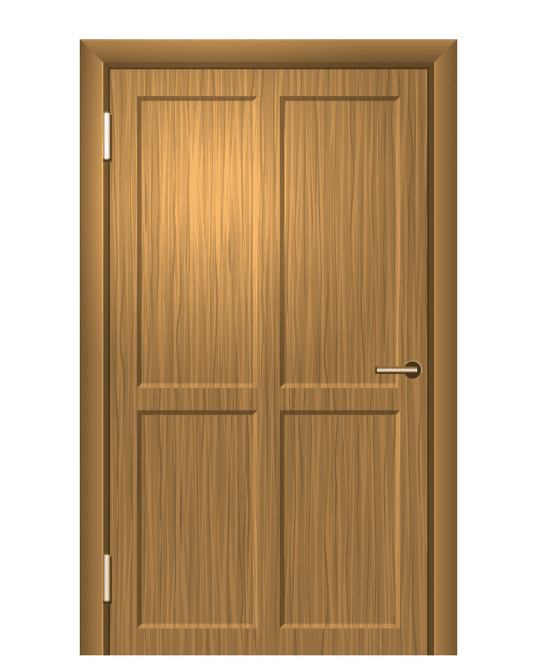 木製ドアの図 イラスト