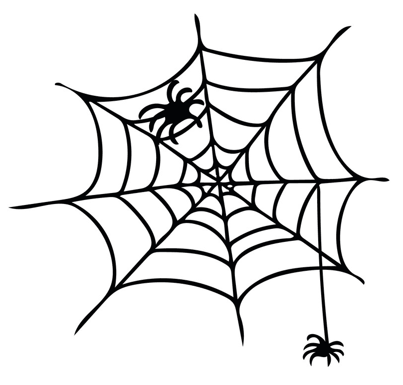 無料の蜘蛛の巣イラスト画像 イラスト