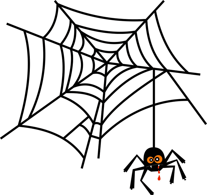 無料の蜘蛛の巣イラストのダウンロード イラスト