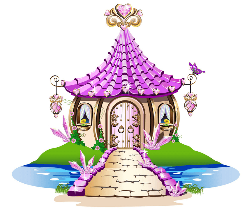 無料の妖精の家のイラスト png イラスト