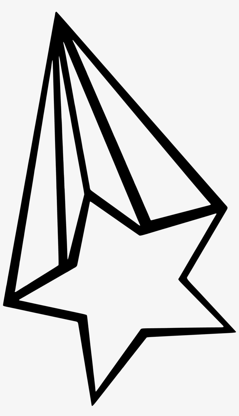 流れ星のイラスト 白黒無料画像