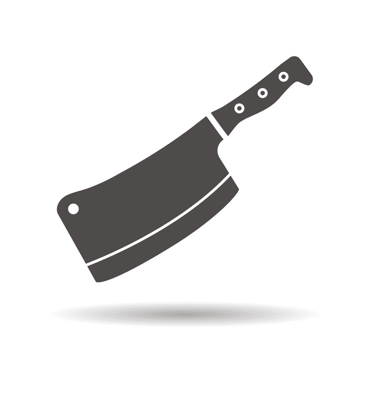 肉屋のナイフのイラスト