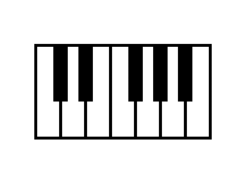 ピアノの鍵盤イラスト無料画像 2 イラスト
