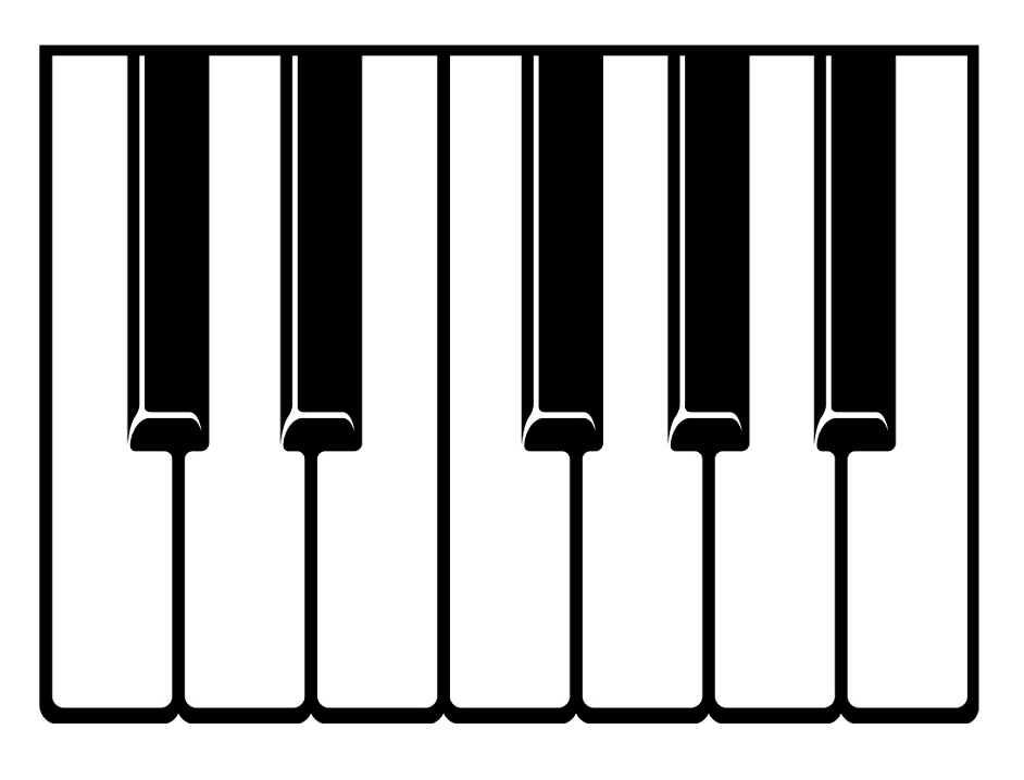 ピアノの鍵盤 イラスト 無料 イラスト