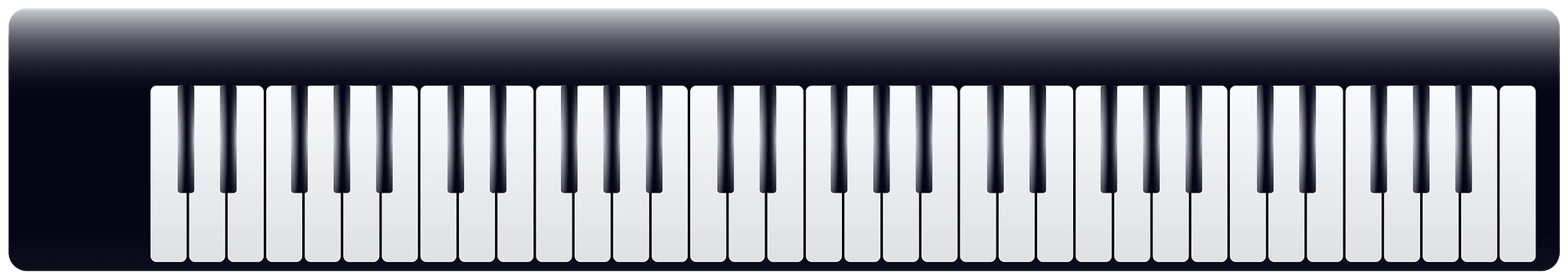 ピアノの鍵盤イラスト透明 イラスト