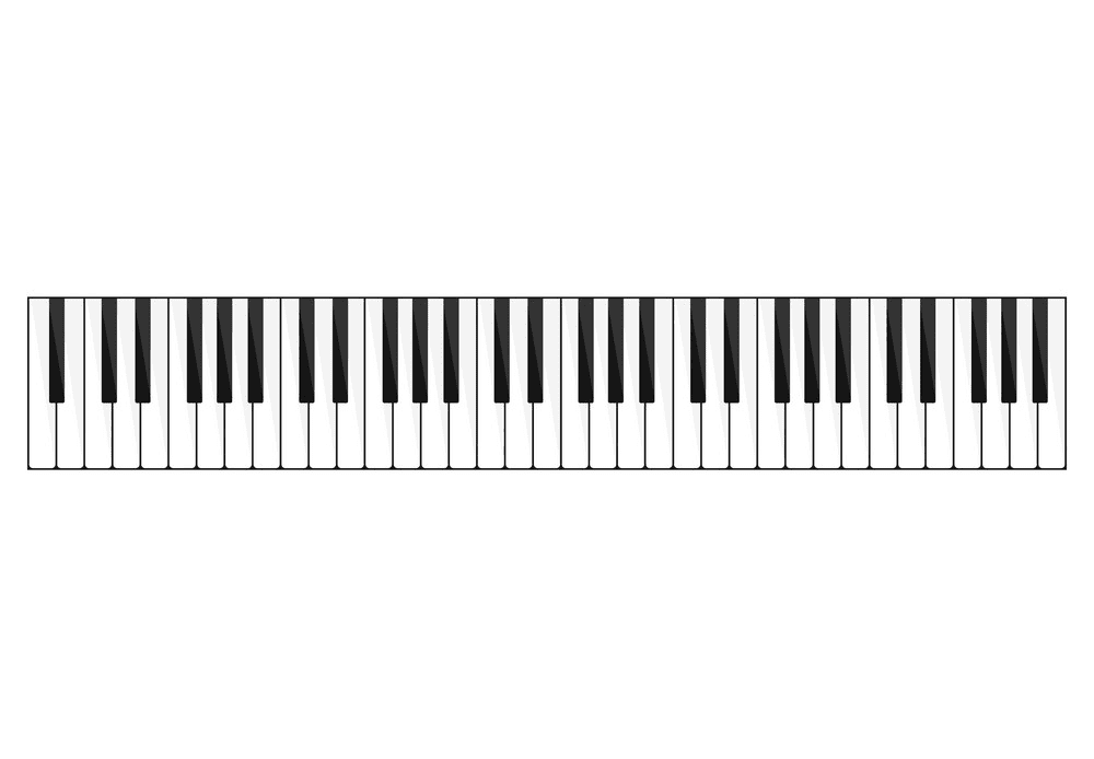 ピアノの鍵盤のイラスト イラスト