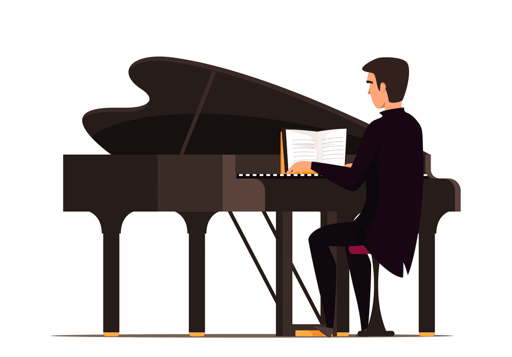 ピアノを弾くイラスト 無料画像 2 イラスト