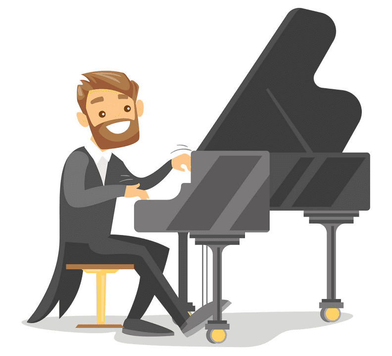 ピアノを弾くイラスト png イメージ イラスト