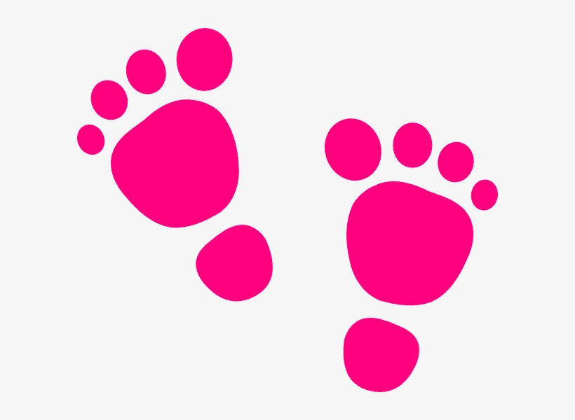 ピンクの赤ちゃんの足のイラスト 3 イラスト