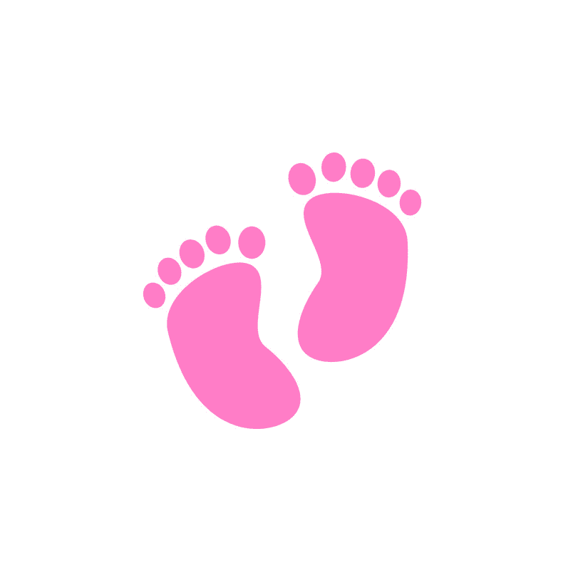 ピンクの赤ちゃんの足のイラストpng イラスト