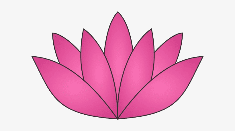 ピンクの蓮のイラスト 2